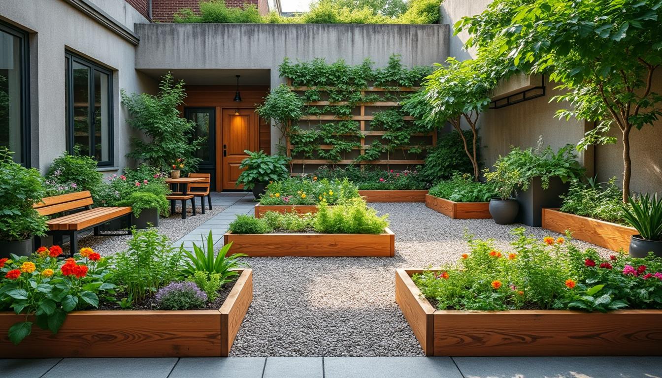 d&eacute;couvrez des astuces pratiques et cr&eacute;atives pour transformer votre cour b&eacute;tonn&eacute;e en un jardin luxuriant sans pelouse. apprenez &agrave; utiliser des plantes adapt&eacute;es, des rev&ecirc;tements vari&eacute;s et des techniques d'am&eacute;nagement paysager pour cr&eacute;er un espace vert unique et agr&eacute;able.
