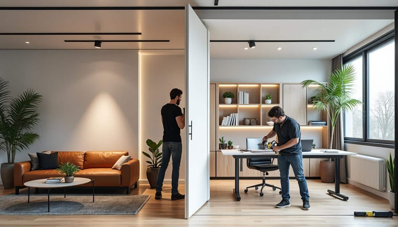 d&eacute;couvrez comment fabriquer facilement une cloison amovible pour s&eacute;parer une pi&egrave;ce. suivez nos conseils pratiques et astuces pour maximiser l'espace tout en ajoutant une touche de design &agrave; votre int&eacute;rieur.