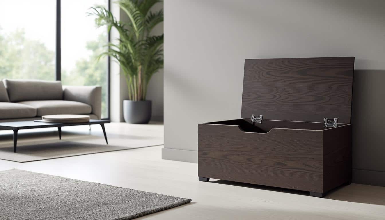 apprenez &agrave; fabriquer facilement un coffre de rangement discret pour votre salon gr&acirc;ce &agrave; ce guide diy. id&eacute;al pour optimiser l&rsquo;espace et garder une d&eacute;coration soign&eacute;e et organis&eacute;e.