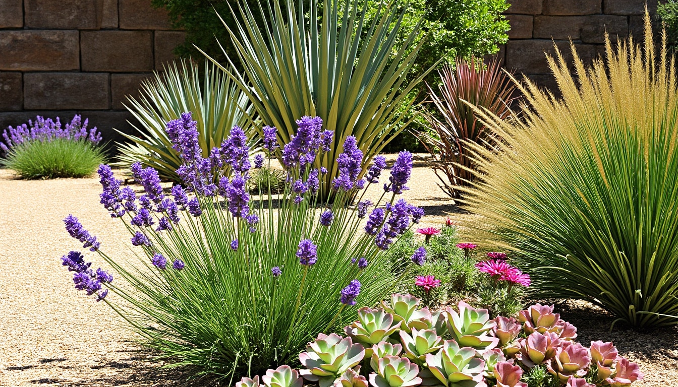 d&eacute;couvrez quelles plantes choisir pour un jardin sec n&eacute;cessitant peu d&rsquo;entretien : conseils et id&eacute;es de plantations r&eacute;sistantes &agrave; la s&eacute;cheresse pour un espace beau et facile &agrave; vivre.